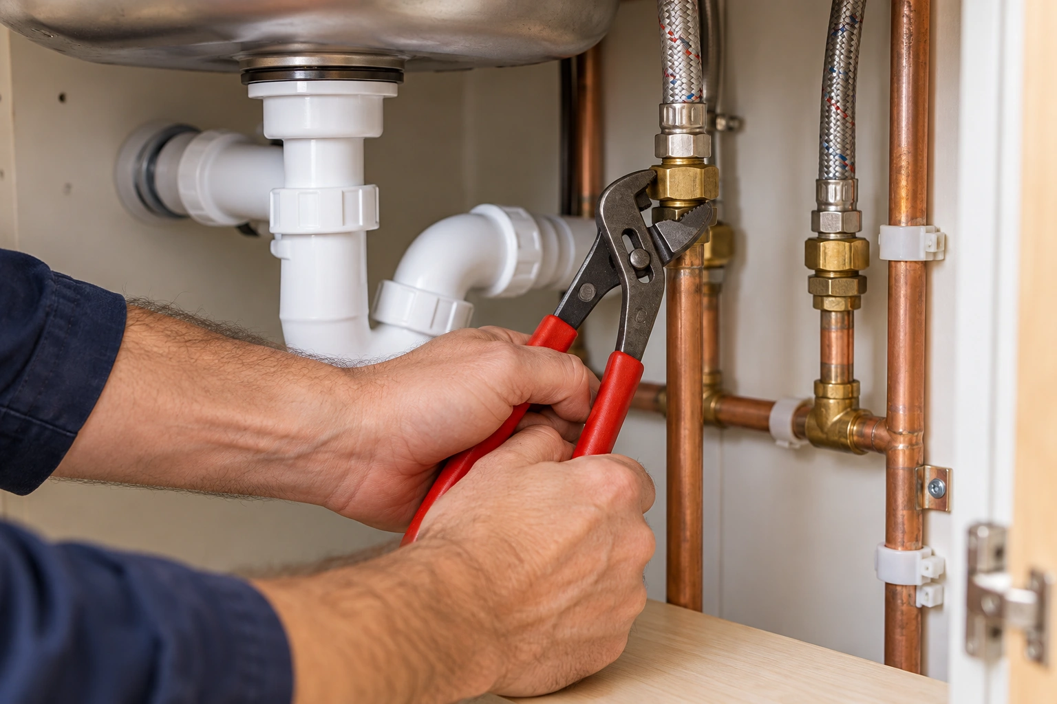 Illustration of emergency plumbing